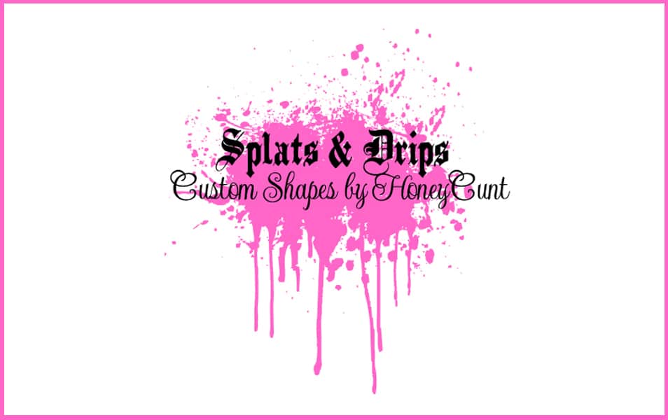 Splats N Drips_Custom Shapes