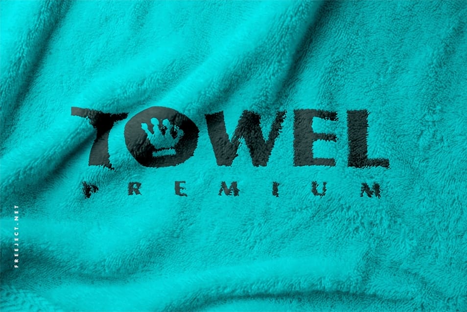 Towel Mockup PSD Template 2 Towel Mockup PSD Template