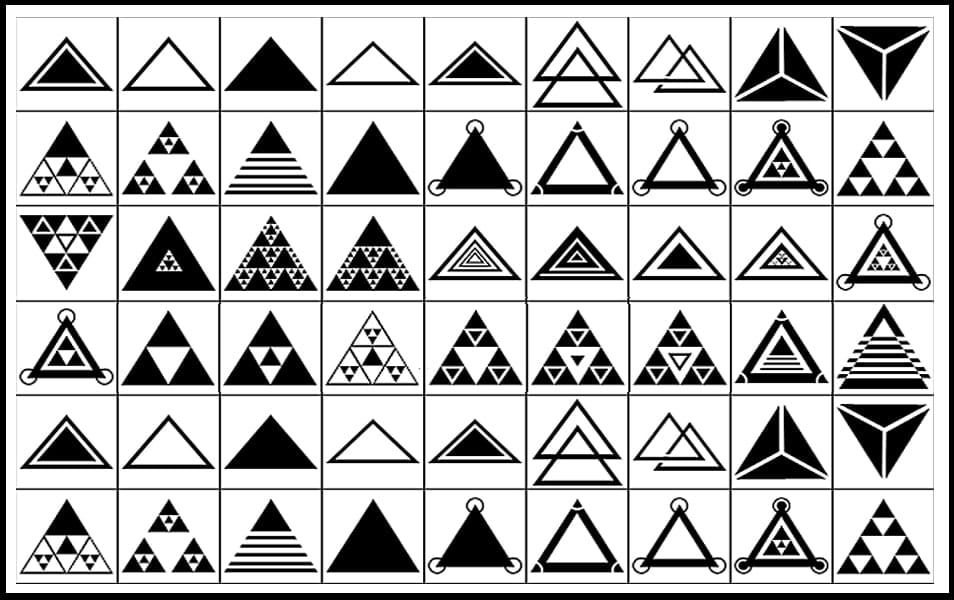 The Huge Collection Of Photoshop Custom Shapes 10 Triangle Shapes for Photoshop