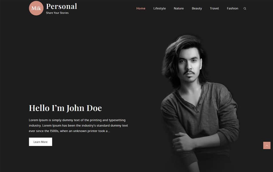 50+ Popular Free Personal Blog WordPress Themes 2024 1 Mik Personal