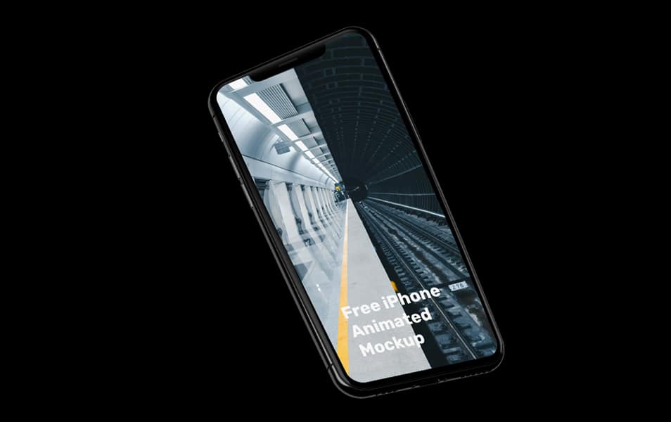 iPhone 11 Pro Twisted Animation Mockup