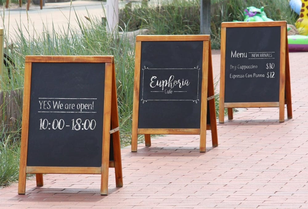 Free Wooden A-Stand Mockup PSD 1 Free Wooden A-Stand Mockup PSD