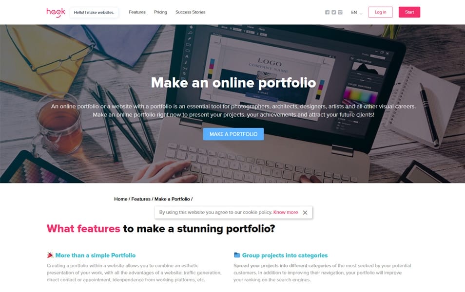 25+ Best Portfolio Website Builders 2021 25 Heek