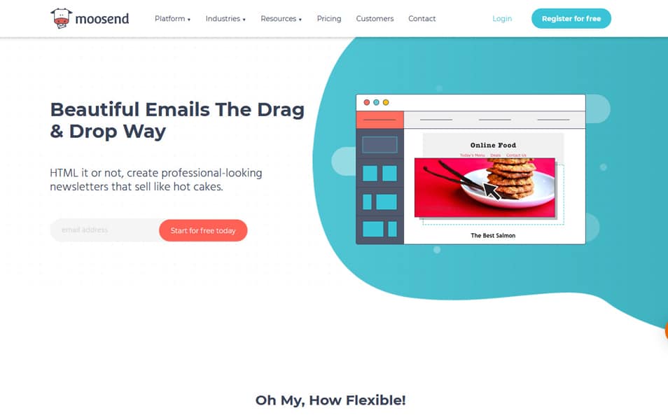 15+ Best Responsive Email Template Builders 2021 6 Moosends Drag Drop Email Editor