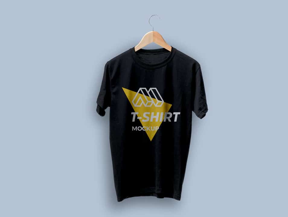 T-shirt on Hanger Mockup 2 T-shirt on Hanger Mockup