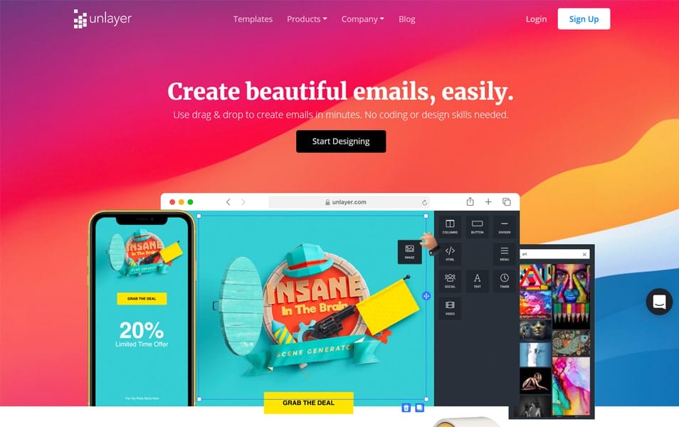 15+ Best Responsive Email Template Builders 2021 5 Unlayer