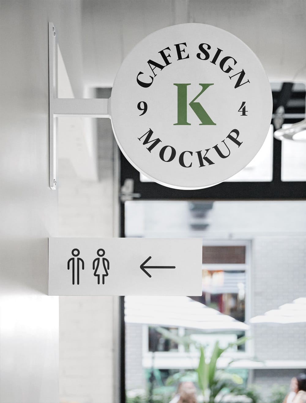 Cafe Sign Mockup 1 Cafe Sign Mockup