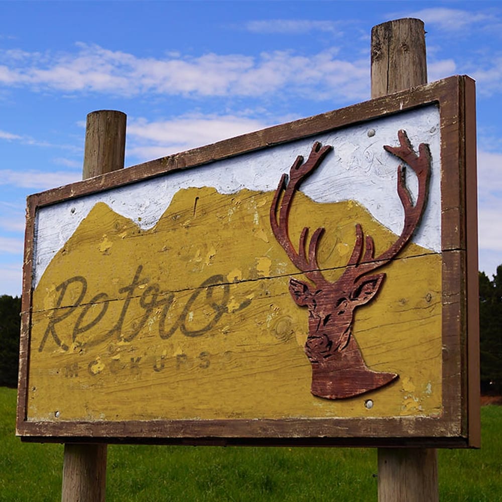 Free Vintage Wall Mockup 1 Free Vintage Wall Mockup