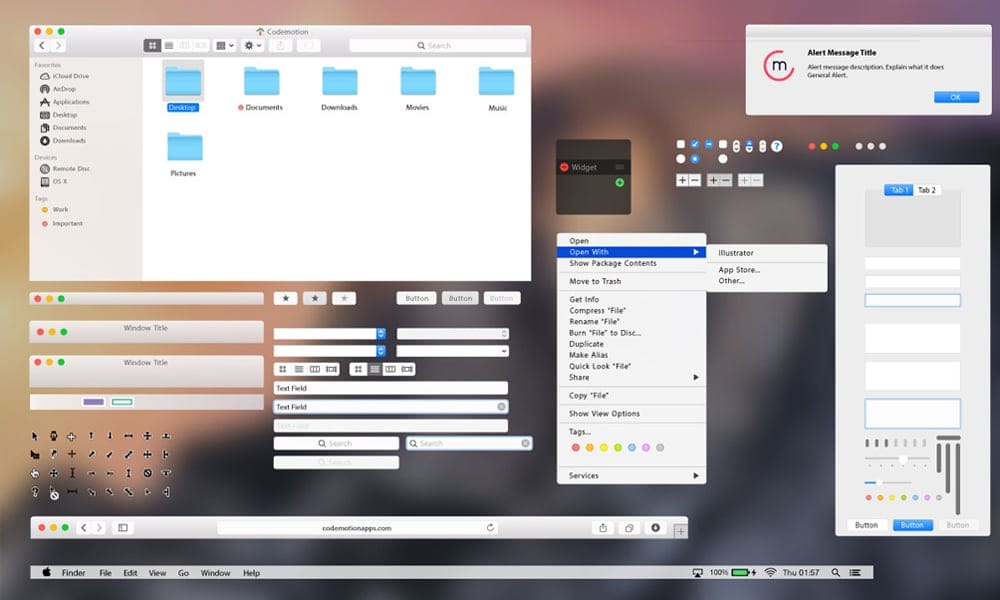 Free Yosemite GUI for Illustrator