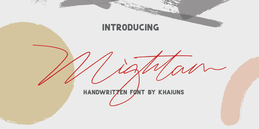 250 + Free Modern Script Fonts for Designers 445 Mightam Script
