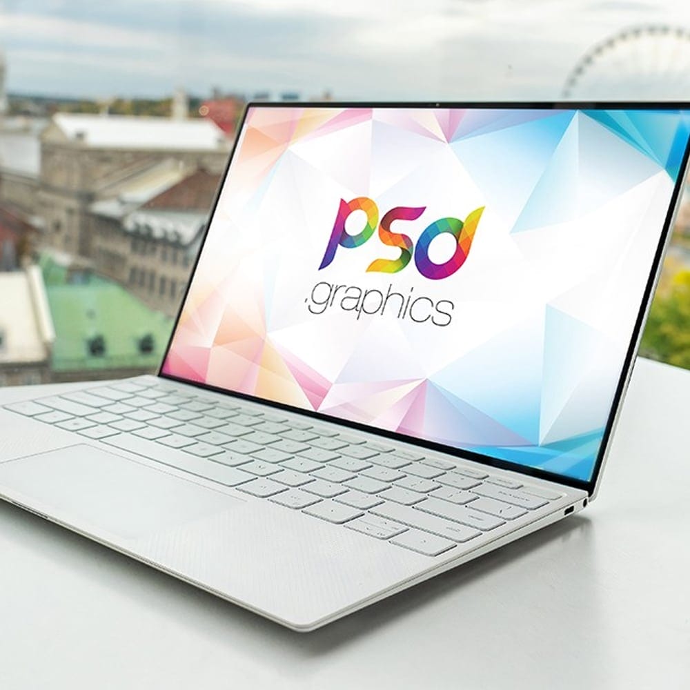 Windows Laptop Outdoor Mockup 1 Windows Laptop Outdoor Mockup
