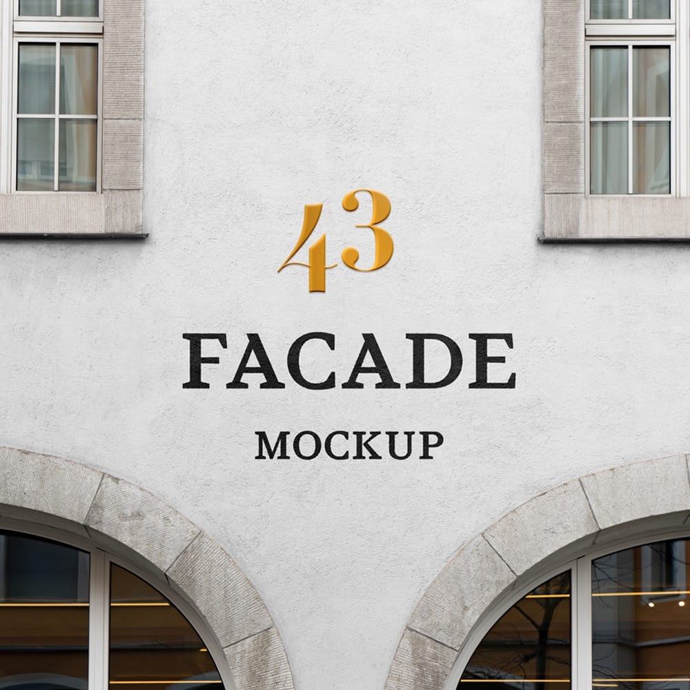 Facade PSD Mockup 1 Facade PSD Mockup