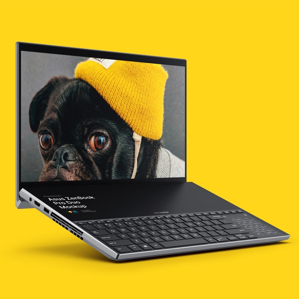 Free Asus ZenBook Pro Duo Mockup 1 Free Asus ZenBook Pro Duo Mockup