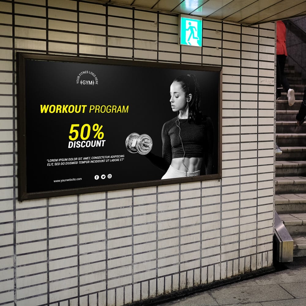 Free Giant Roadside Billboard Mockup PSD Template 1 Free Giant Roadside Billboard Mockup PSD Template