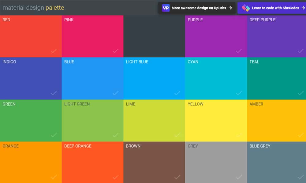 Material Palette