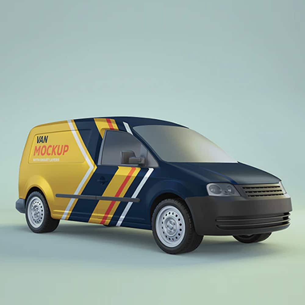 Minivan PSD Mockup 1 Minivan PSD Mockup