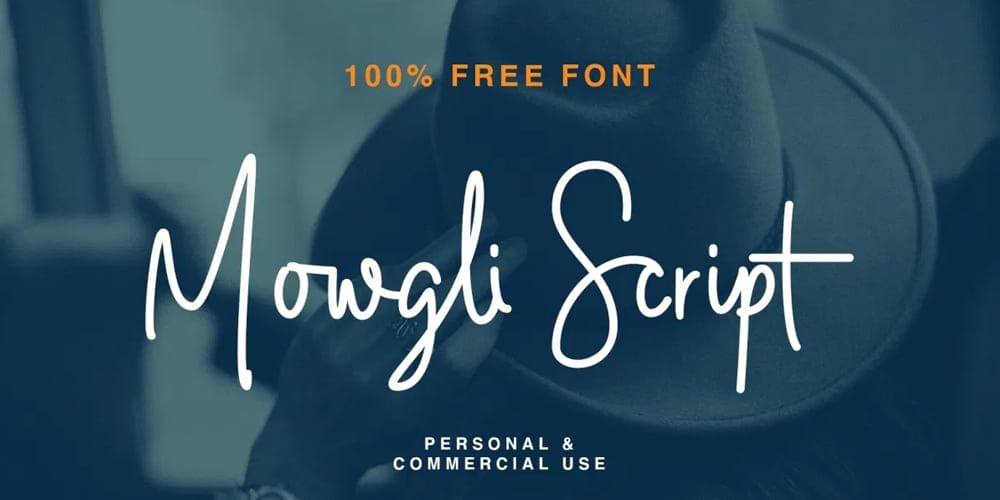 250 + Free Modern Script Fonts for Designers 39 Mowgli Script