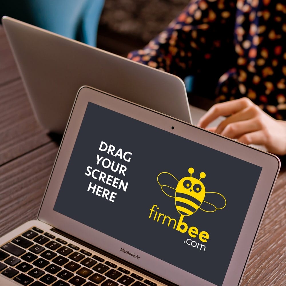 Two MacBooks on One Screen Mockup 1 Two MacBooks on One Screen Mockup