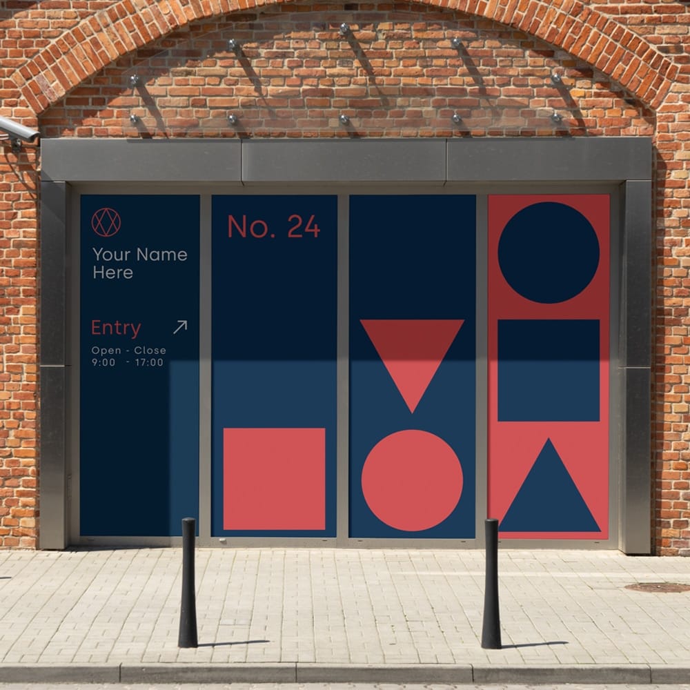 Window Sign PSD Mockup 1 Window Sign PSD Mockup