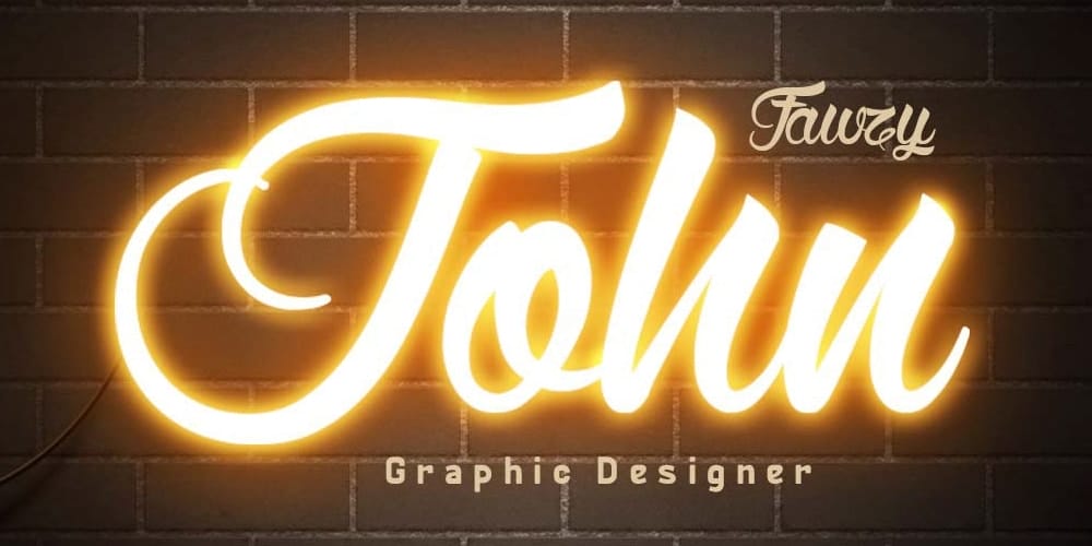 Latest Free Photoshop Text Styles & Effects 236 Animated Neon Text Effect