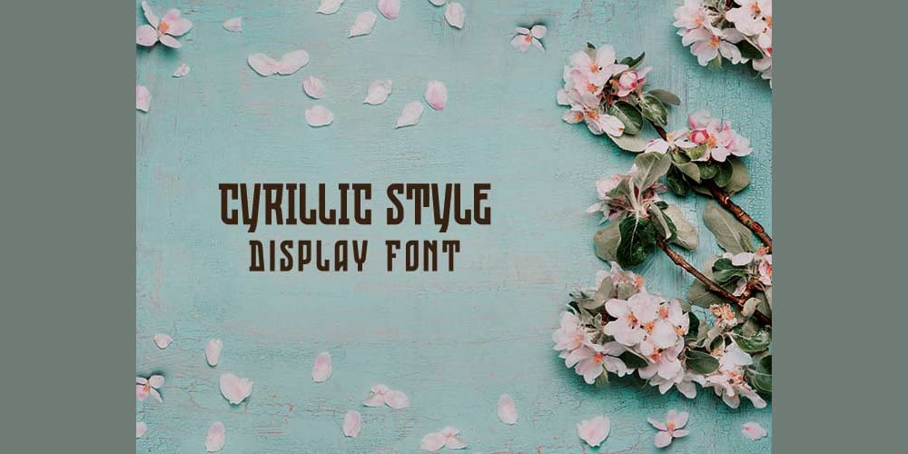 Cyrillic Style Display Font