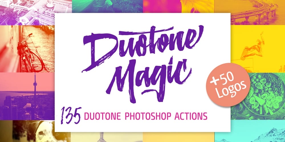 Latest Free Photoshop Actions 50 Duotone Magic Photoshop Actions