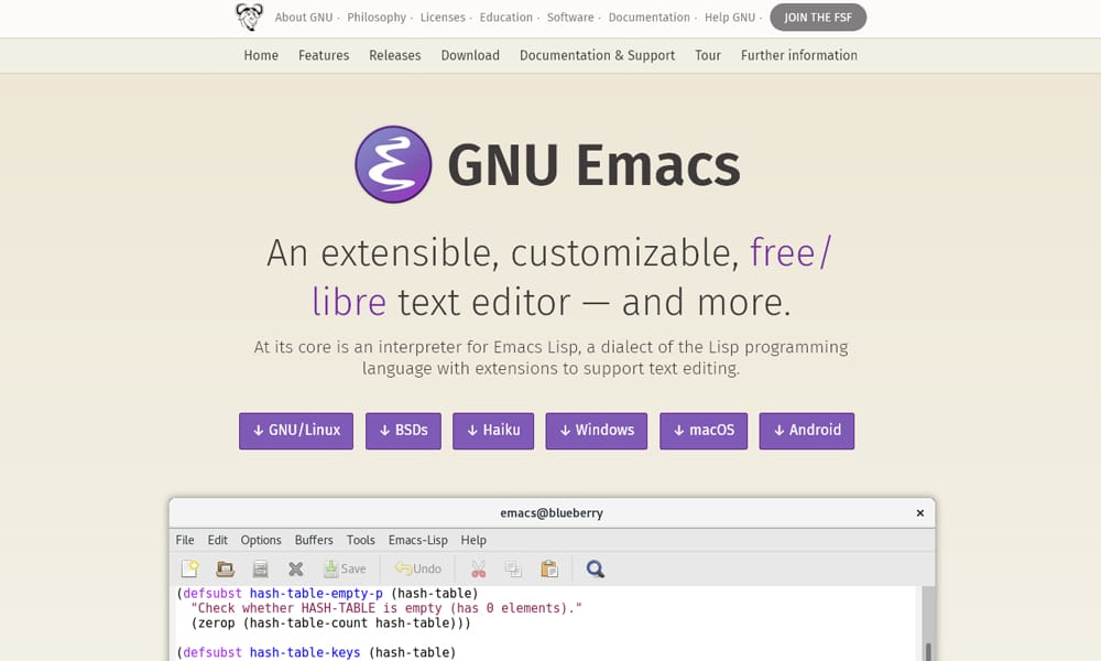 What are the best IDEs for Programmers? 29 Emacs