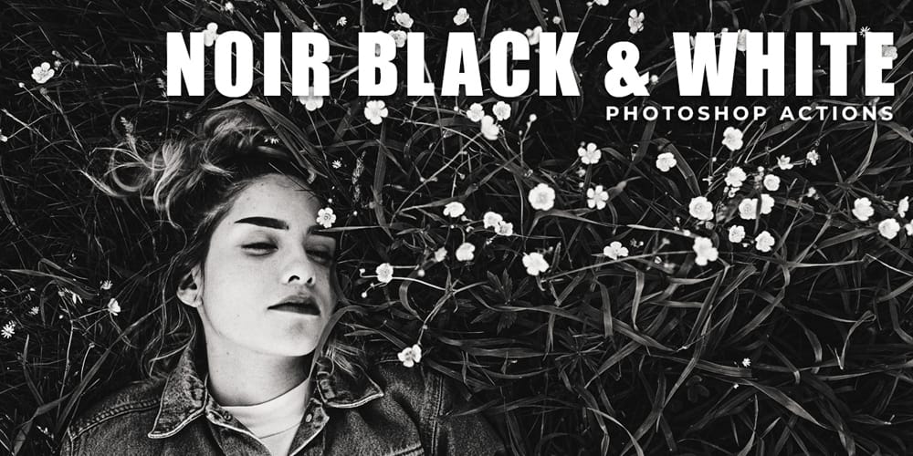 Latest Free Photoshop Actions 58 Noir Black and White Photoshop Actions
