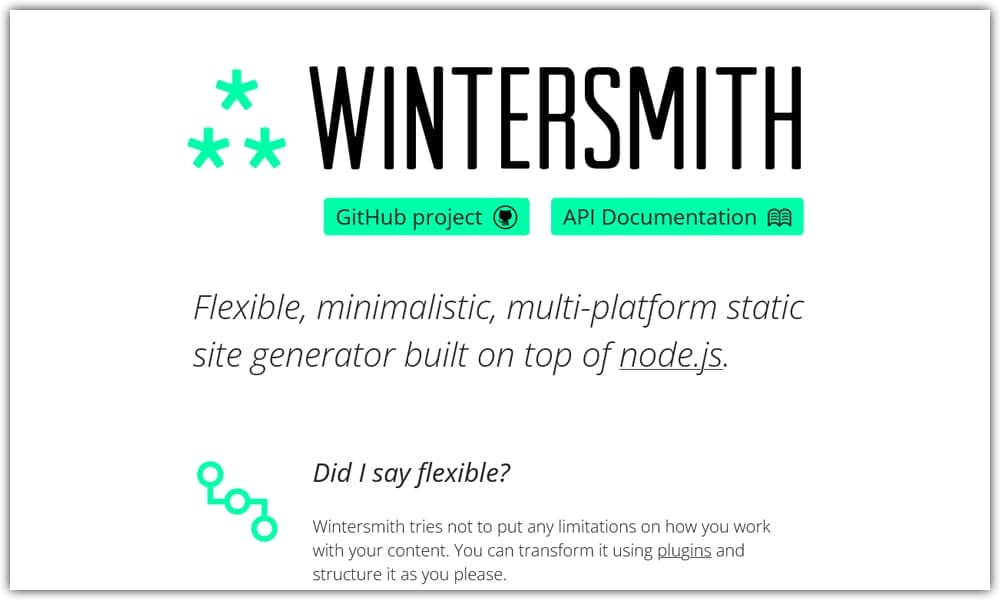 15+ Top Static Site Generators for 2025 22 Wintersmith