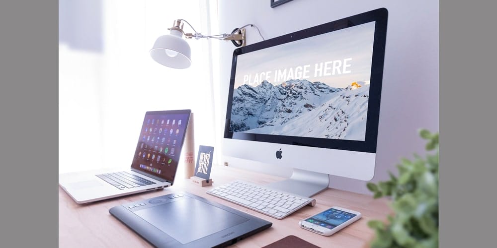  iMac and MacBook Mockups