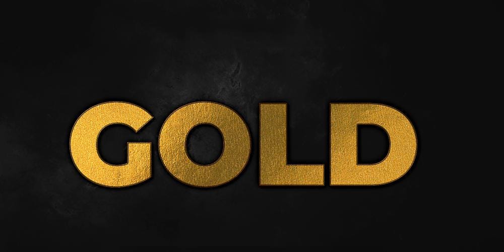 Latest Free Photoshop Text Styles & Effects 258 3D Gold Text Template