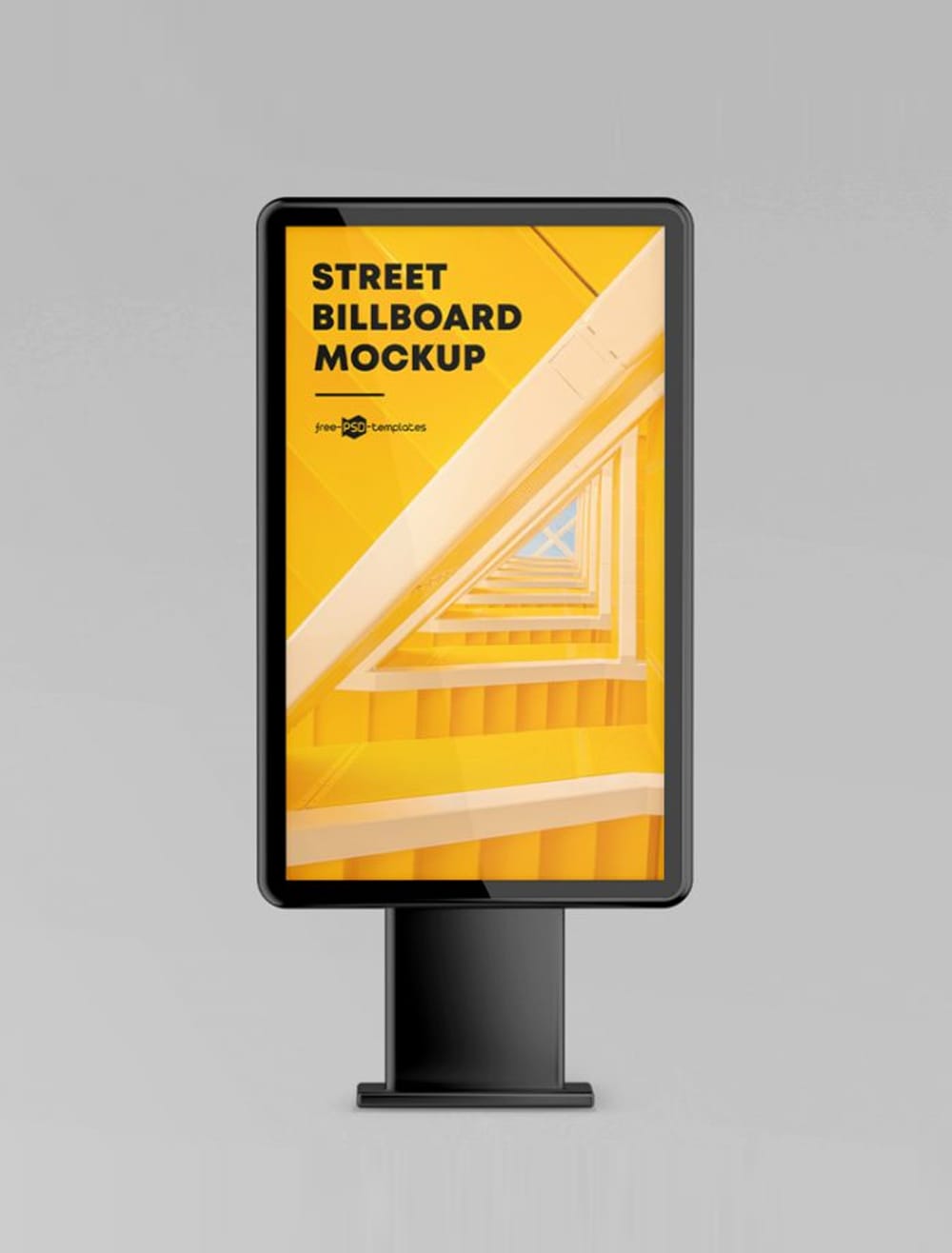 Free Street Billboard Mockup 1 Free Street Billboard Mockup