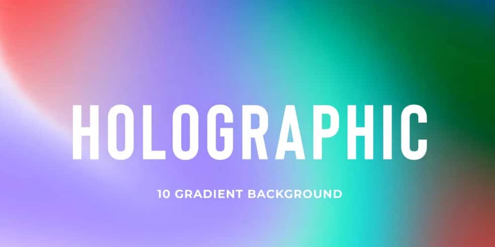 Holographic Gradient Background