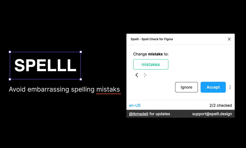 SPELLL - Spell Checking for Figma