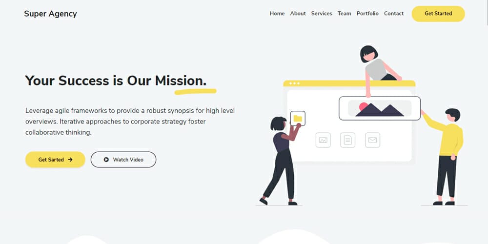 Best Free Web Templates 2023 237 Bootstrap 5 Agency Website Template