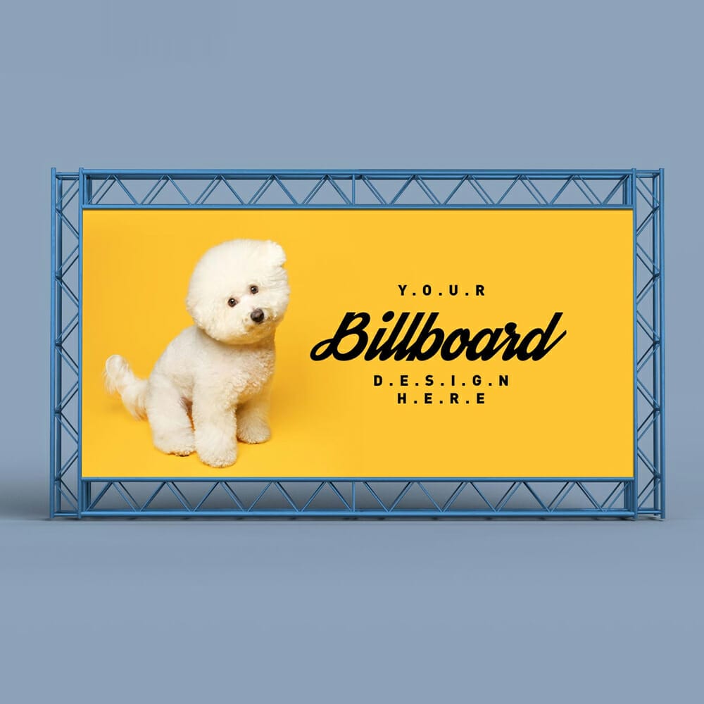 Free Billboard Backdrop Mockup PSD 1 Free Billboard Backdrop Mockup PSD