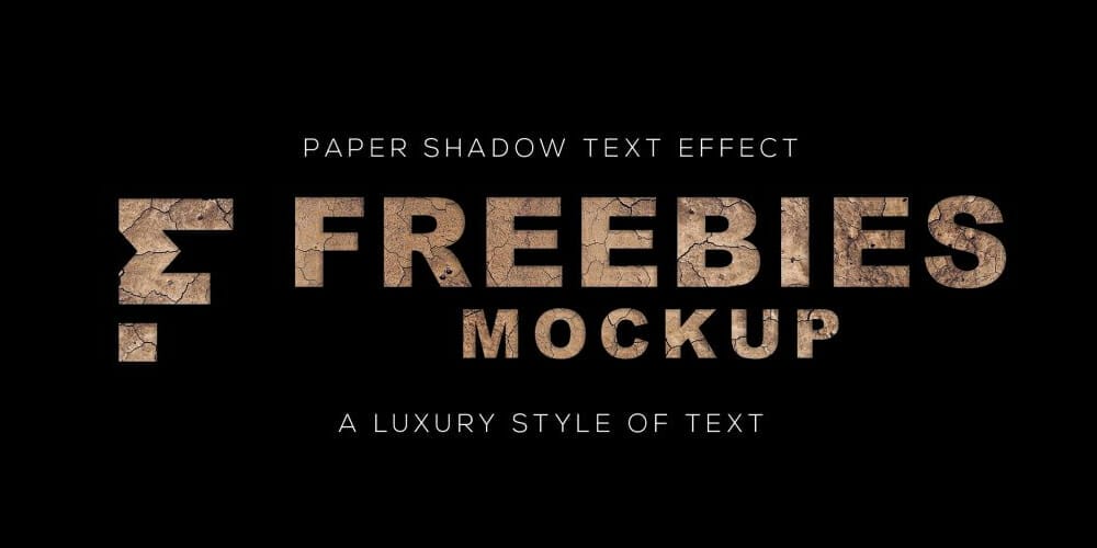 Latest Free Photoshop Text Styles & Effects 208 Paper Crack Texture Effect
