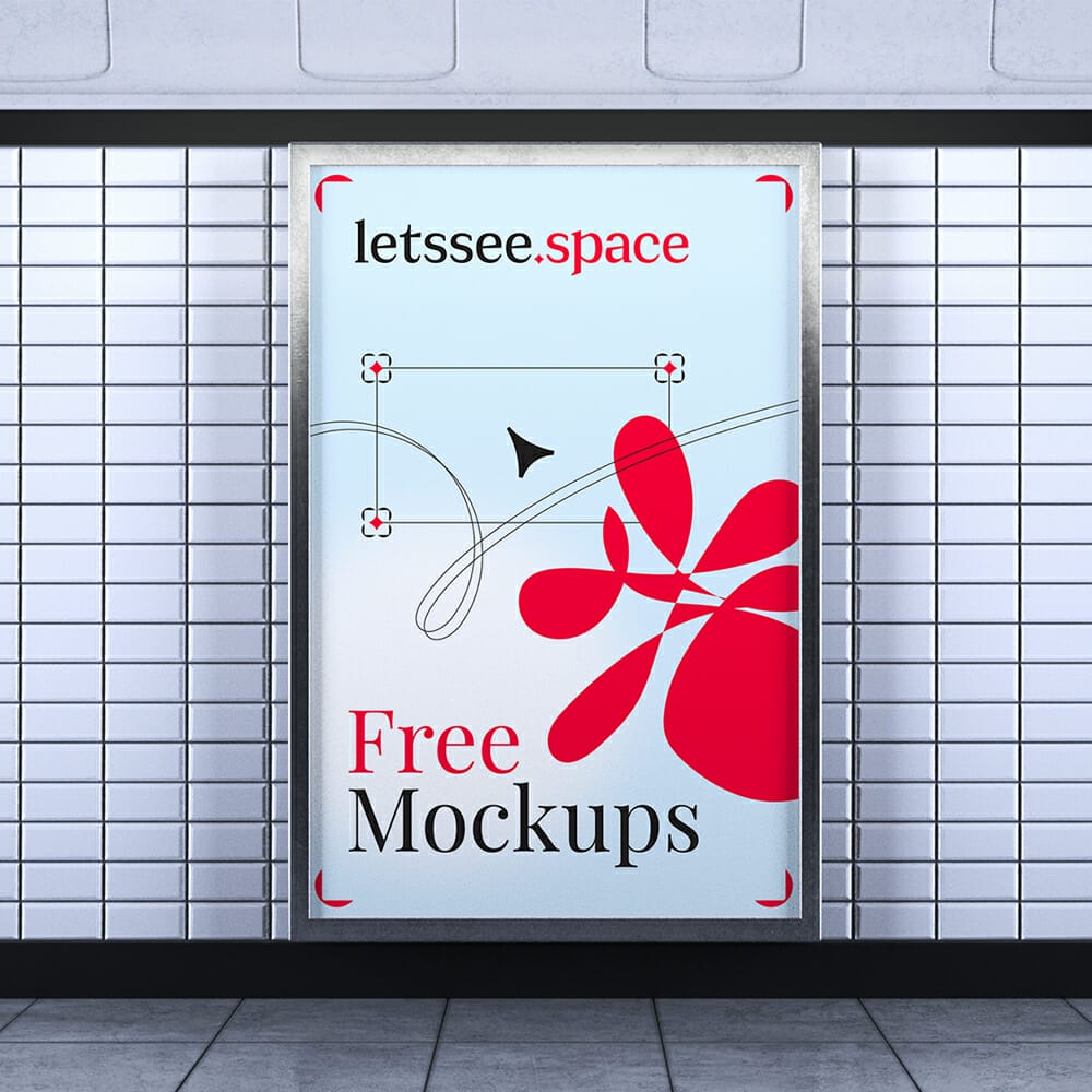 Subway Billboard Mockup Pack 1 Subway Billboard Mockup Pack