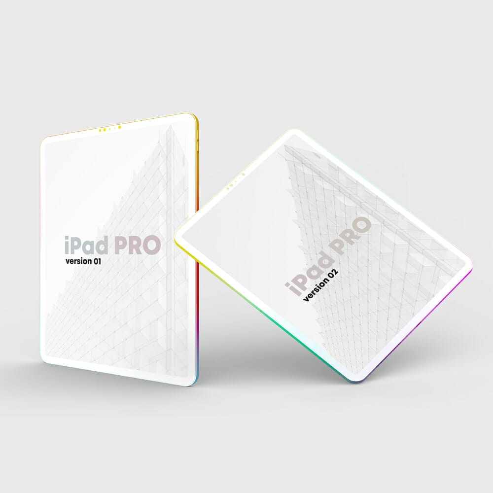 iPad Pro Clay Colorful Free Mockup 1 iPad Pro Clay Colorful Free Mockup