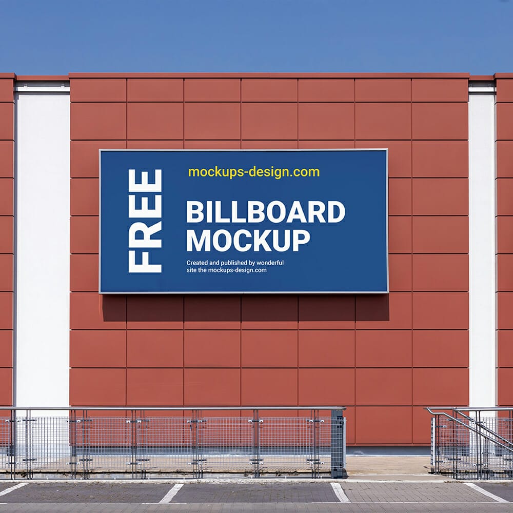 Billboard At The Mall Mockup 1 Billboard At The Mall Mockup