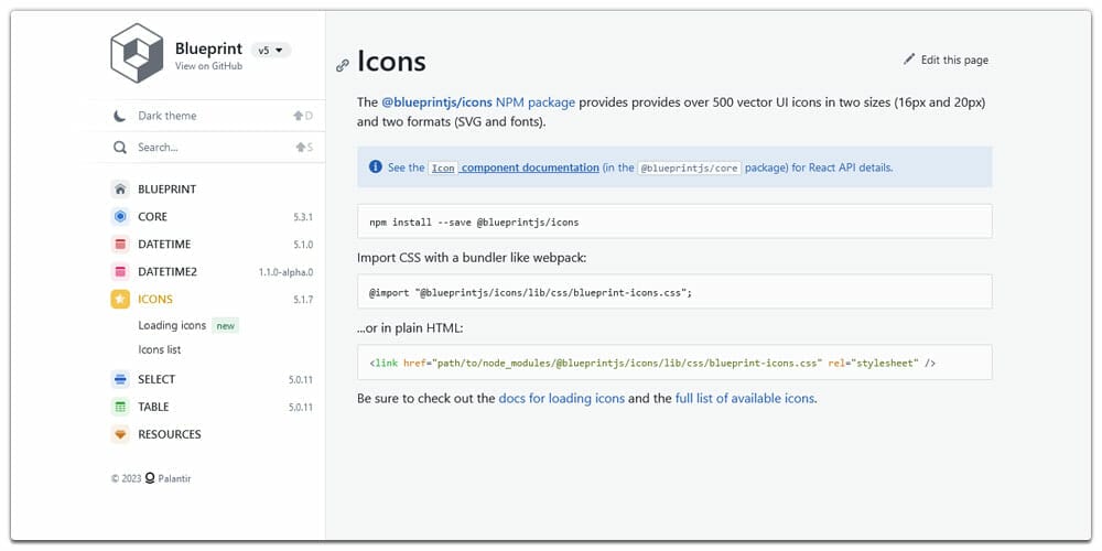 15+ Best React Icon Libraries 24 Blueprint Icons