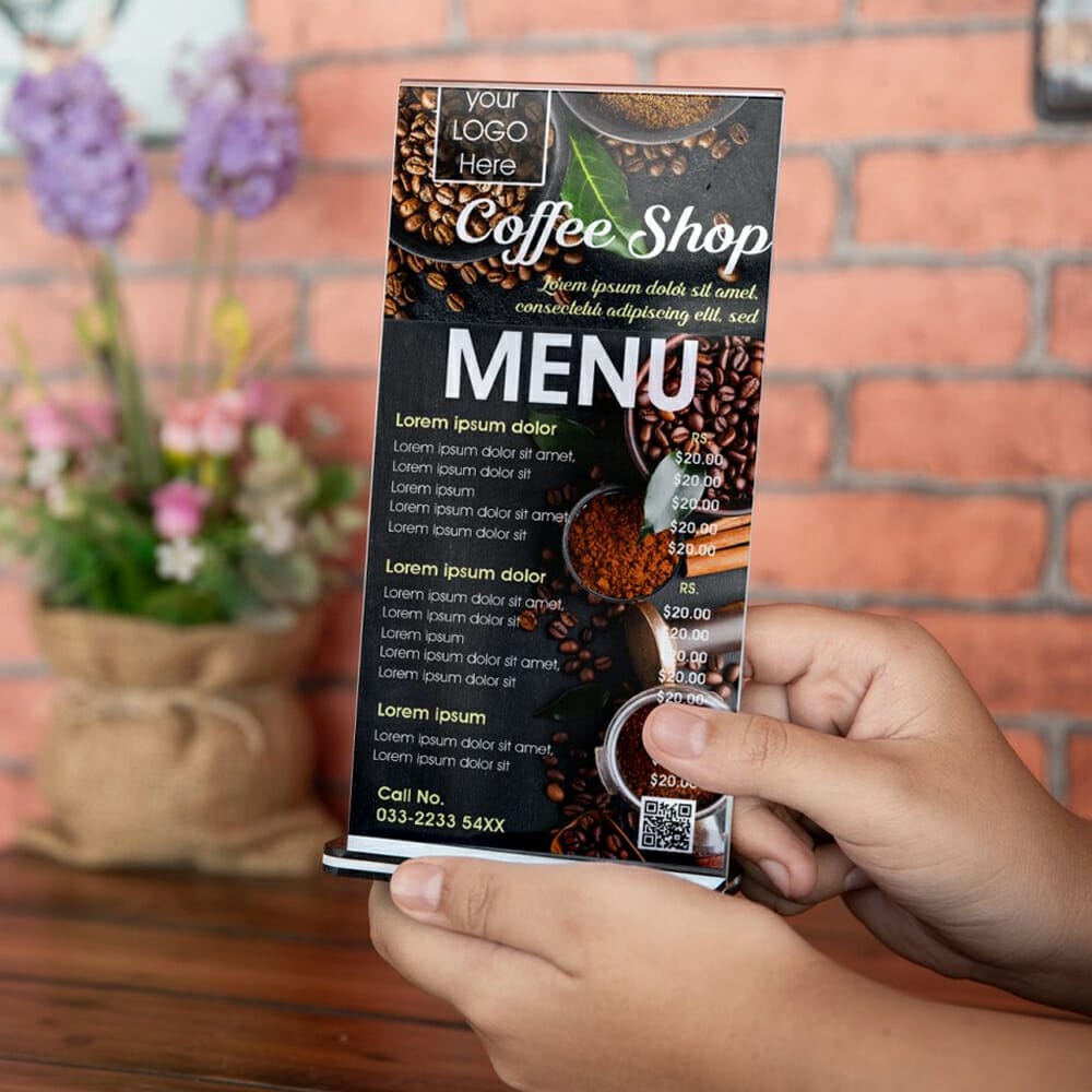 Coffee Shop Menu Mockup 1 Coffee Shop Menu Mockup