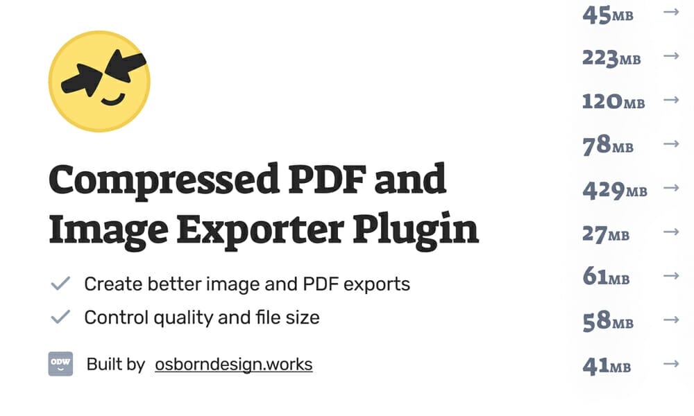 50+ Best Figma Plugins for Designers 2024 59 Compressed PDF and Image Exporter