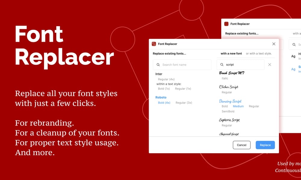 50+ Best Figma Plugins for Designers 2024 63 Font Replacer