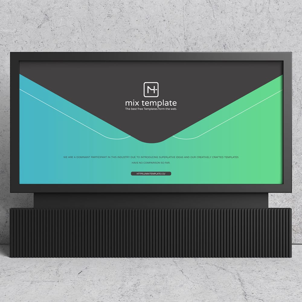 Free Advertisement Horizontal Billboard Mockup Template 1 Free Advertisement Horizontal Billboard Mockup Template