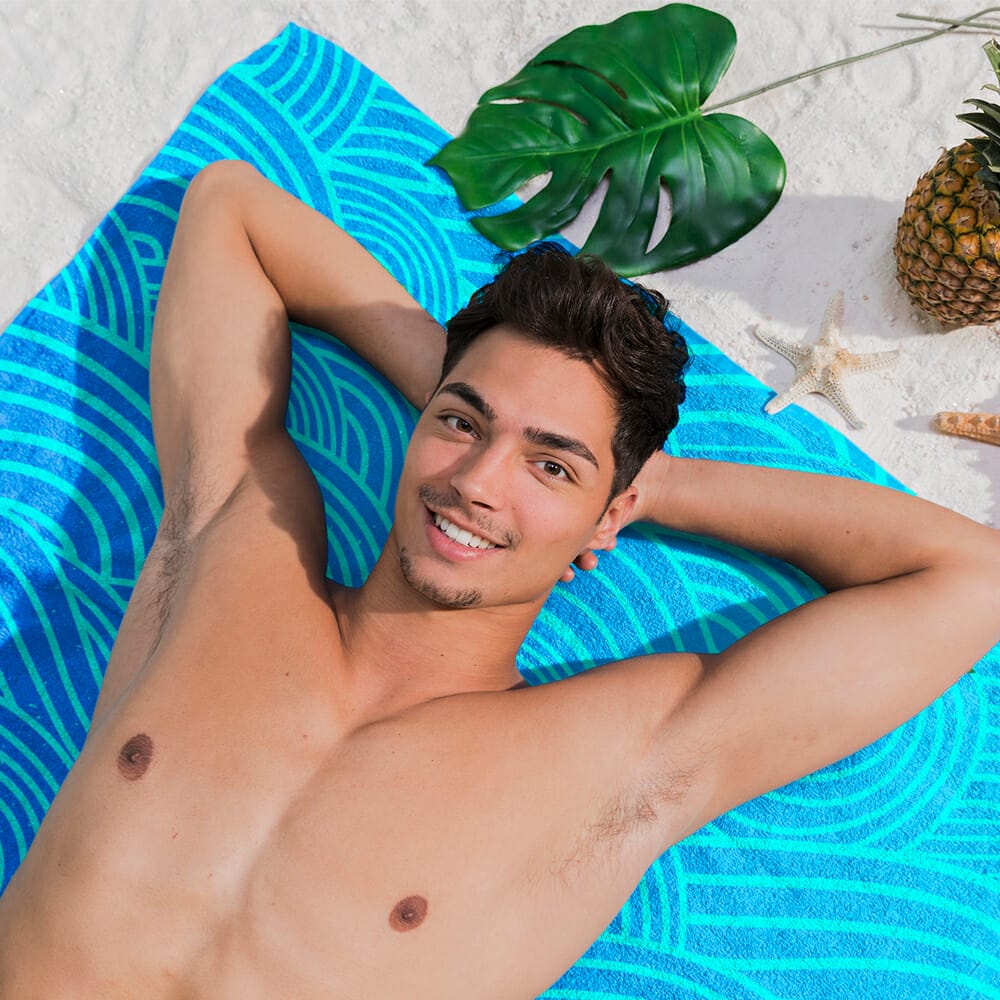 Free Beach Towel Mockup PSD Template 1 Free Beach Towel Mockup PSD Template