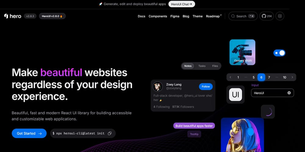 Free Tailwind CSS UI Components and Resources 33 Hero UI