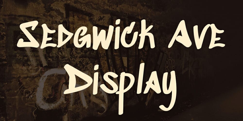 Free Graffiti Fonts That Will Make Your Designs Pop! 17 Sedgwick Ave Display Font