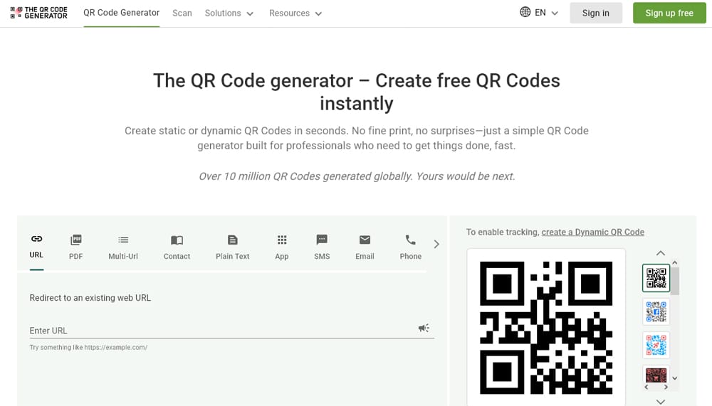 10 Best Free QR Code Generators 21 The QR Code Generator