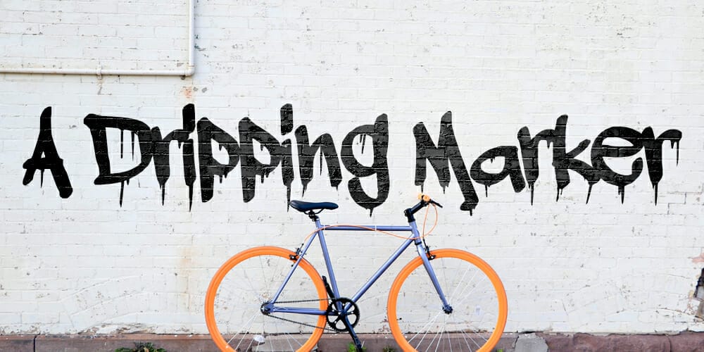 Free Graffiti Fonts That Will Make Your Designs Pop! 28 A Dripping Marker